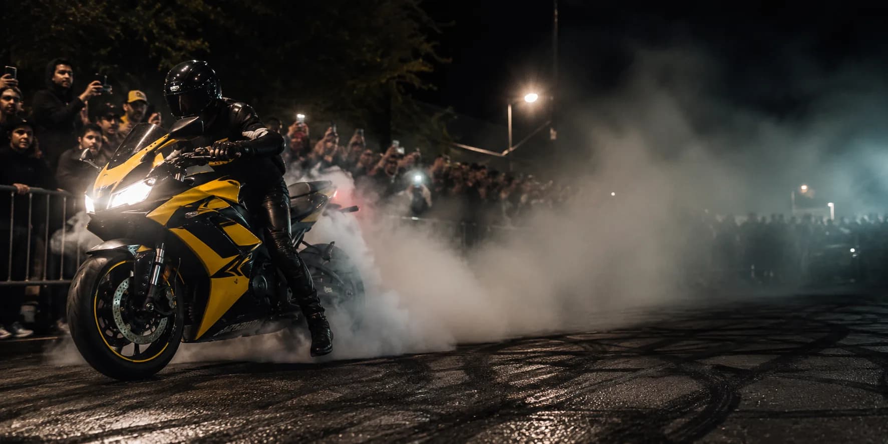 RAPTOREX STREET sport motorcycle burnout